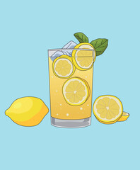 Lemonade Lemon Juice Drink With Lemons