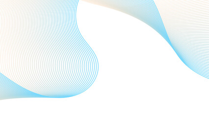 modern abstract blue, gold gradient wave line.