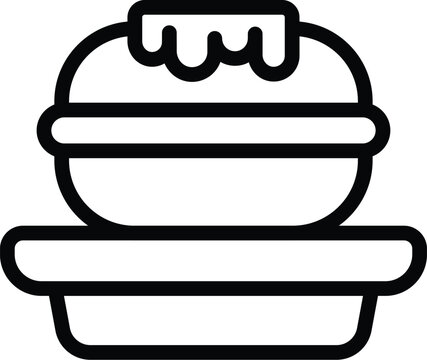 recommend clip art: Icelandic food icon outline vector. Traditional Norse cuisine. Restaurant menu dish