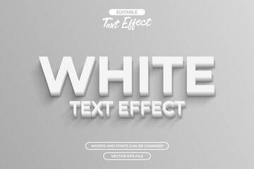 White editable text effect