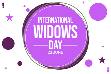 International Widows day is observed every year on June 23, it is a day of action to address the poverty and injustice faced by millions of widows and their dependents in many countries