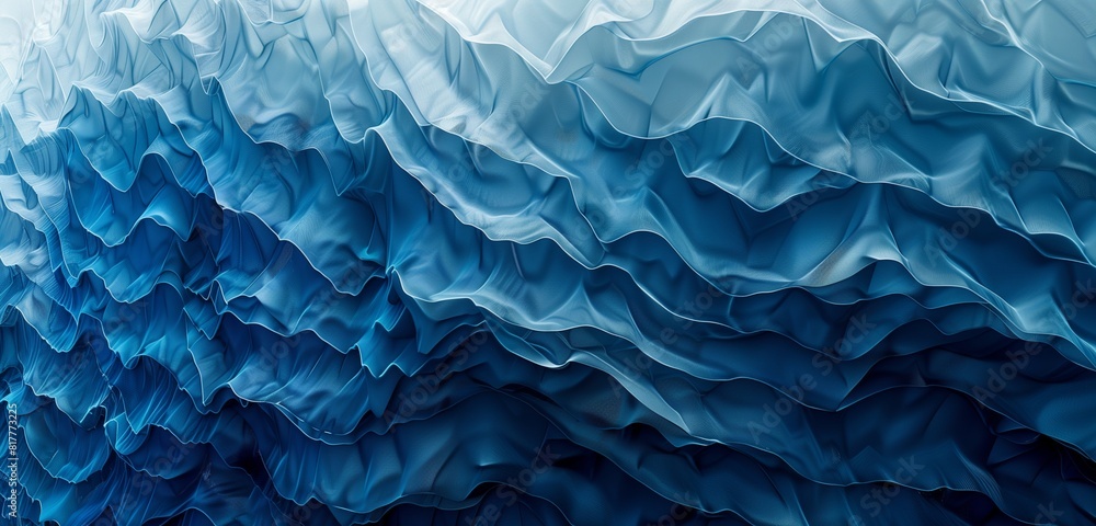 Poster abstract background, shade and tone to create a gradient effect within the blue geometric stripes