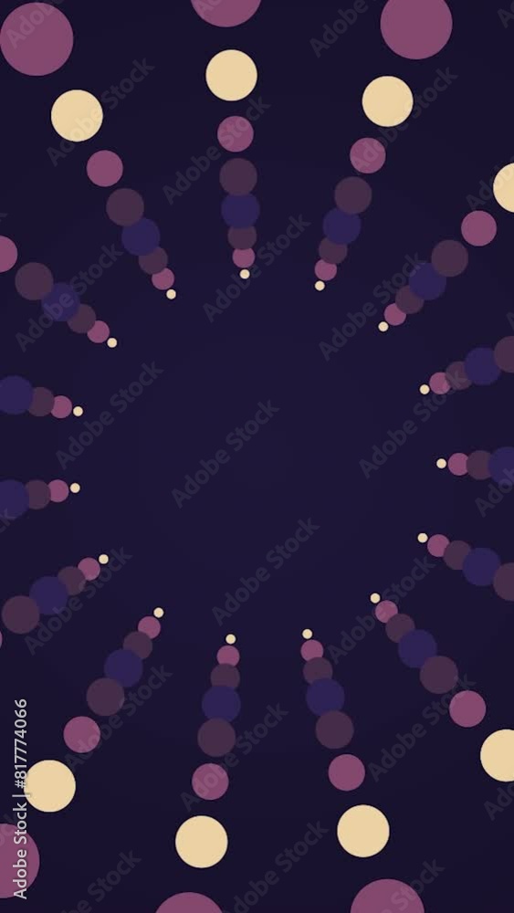 Poster animated abstract background. abstract dynamic with white dots rhombus on transparent background. mo