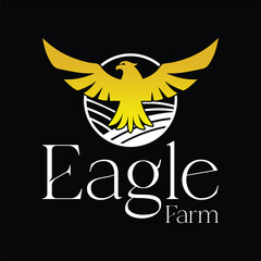 eagle farm logo design icon