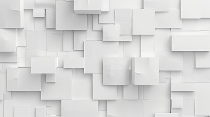 Background of white square pattern blends with light elegant dynamic abstract motifs for a sophisticated decor element, Sharpen 3d rendering background