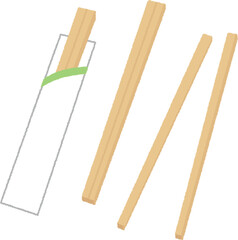 割り箸のイラスト