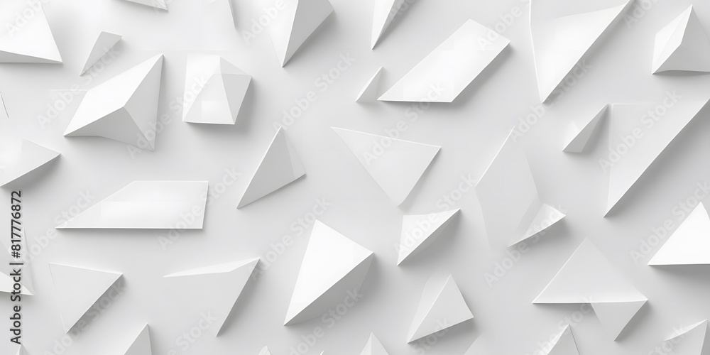 Poster rotated abstract offset large white polygon geometrical quarter circle pattern background wallpaper 