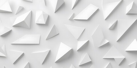Rotated abstract offset large white polygon geometrical quarter circle pattern background wallpaper banner flat lay top view