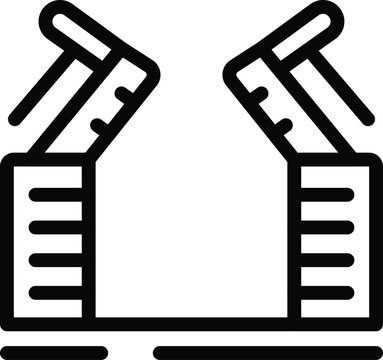 recommend clip art: Saint Petersburg bridge icon outline vector. Russian sightseeing. Neva river landmark