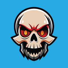 Skull Vector Skull Head Illustration Skull Mascot
