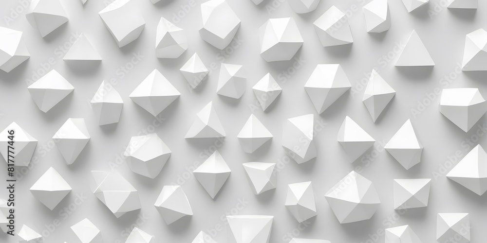 Poster rotated abstract offset large white polygon geometrical quarter circle pattern background wallpaper 