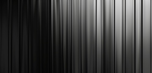 Obraz premium Abstract background with a gradient effect transitioning smoothly from light to dark shades of gray along the length of the geometric stripes 