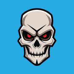 Skull Vector Skull Head Illustration Skull Mascot
