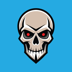 Skull Vector Skull Head Illustration Skull Mascot
