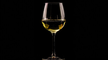white wine in glass
