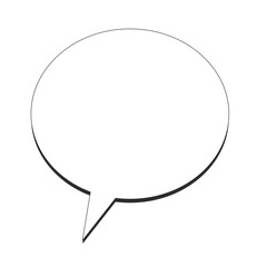 White speech bubble Label Talk Box Banner design