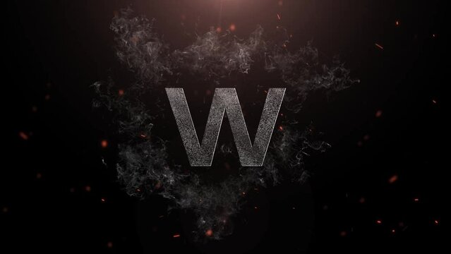 W Cinematic Logo Letter, Luxury w ww Logo Animation Video Template