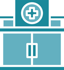 Obraz premium Hospital Building Icon 