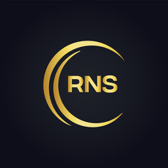 RNS logo. R N S design. White RNS letter. RNS, R N S letter logo design. R N S letter logo design in FIVE, FOUR, THREE, style. letter logo set in one artboard. R N S letter logo vector design.