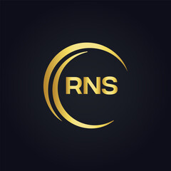 RNS logo. R N S design. White RNS letter. RNS, R N S letter logo design. R N S letter logo design in FIVE, FOUR, THREE, style. letter logo set in one artboard. R N S letter logo vector design.