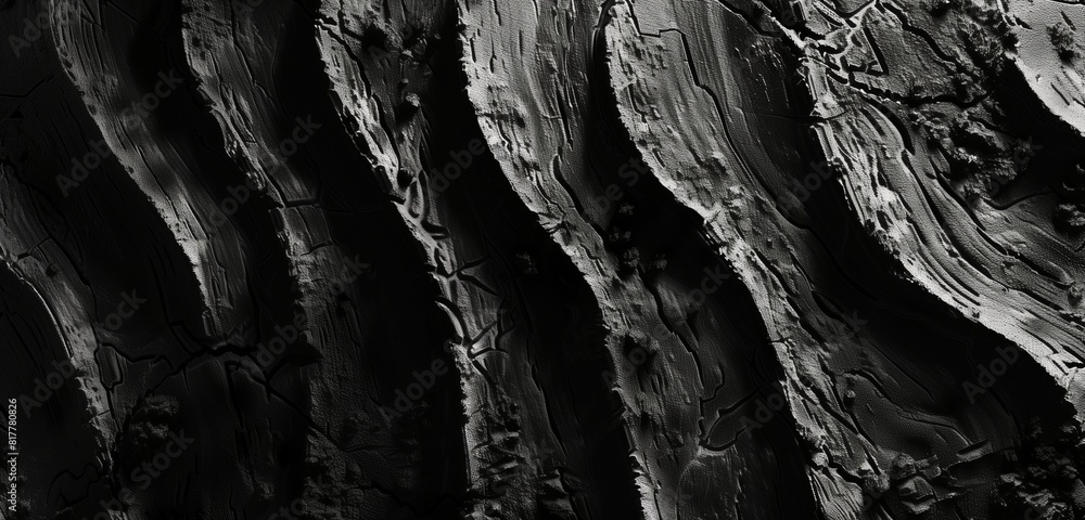 Aufkleber abstract background with contrasting textures and patterns in black and white, combining smooth surf