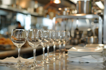 Professional chef cooking in a luxury restaurant