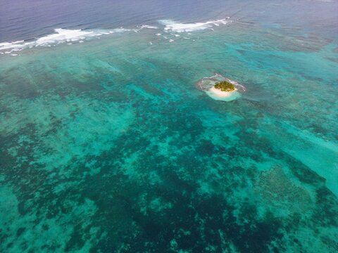 Aerial view of Guyam Island, Siargao, Philippines