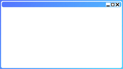 カラフルなウィンドウ画面