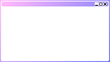 カラフルなウィンドウ画面