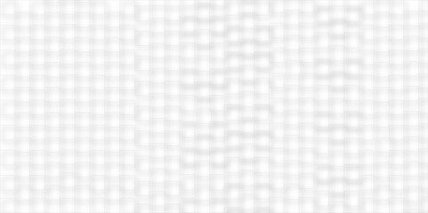 Modern white and light grey square overlapped pattern on background with shadow. Abstract silver color geometric shape with copy space. Simple and minimal banner design. Clean and modern abstract back