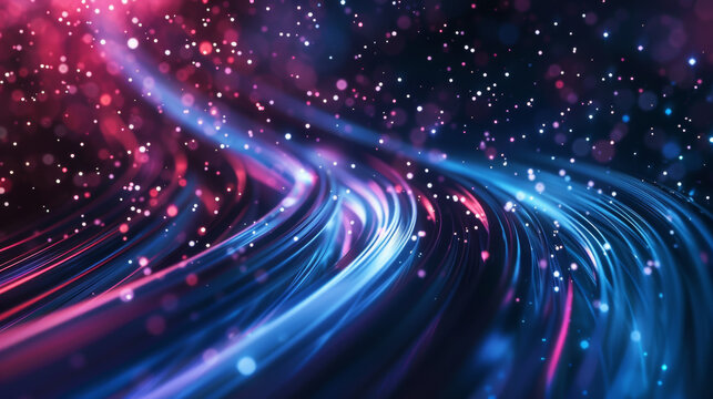 Internet cable, fiber optics concept, wallpaper, copy space, banner, futuristic 