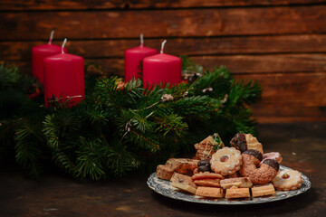 traditional christmas in christian communities - Advent wreath