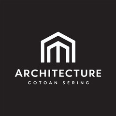 Architecture logo design building construction real estate house