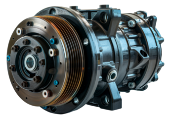 Blue electric vehicle transmission, cut out - stock png.