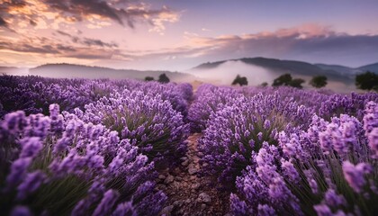 Fototapeta premium lavender macro, cinematic light, shallow depth of field, wide angle