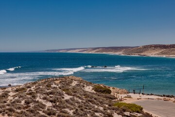 Aerial view of the coastline of Western Australia