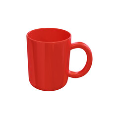 red cup isolated on white background