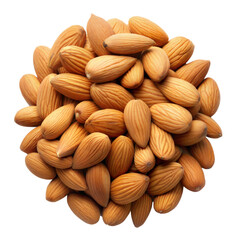 A bowl of almonds is shown in a close up