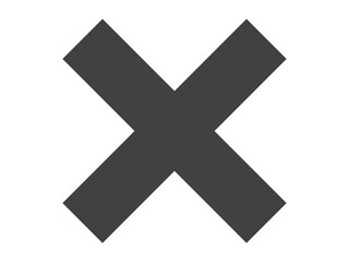black cross mark
