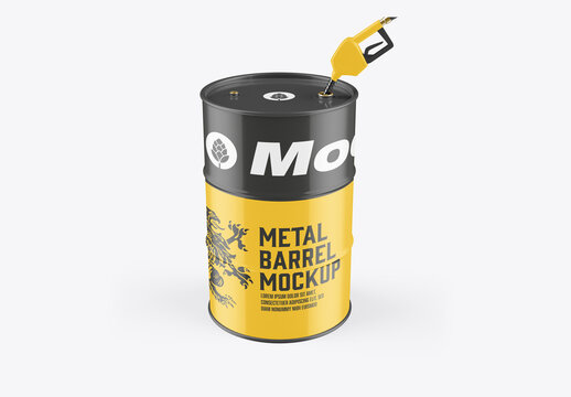 Oil Barrels Mockup