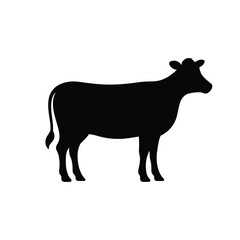Obraz premium Simple Silhouette of a Cow