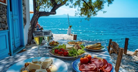 Obraz premium restaurant on the beach