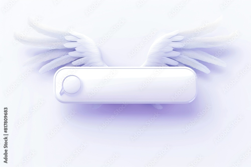 Poster detailed view of a device with wings, suitable for technology concepts