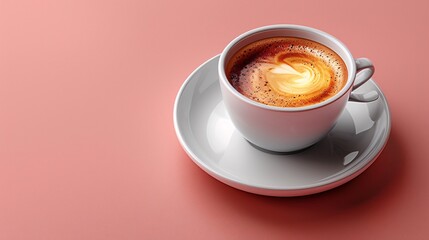 1An isolated design element showcasing a white cup 