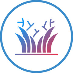 Obraz premium Desert Grass Icon Style