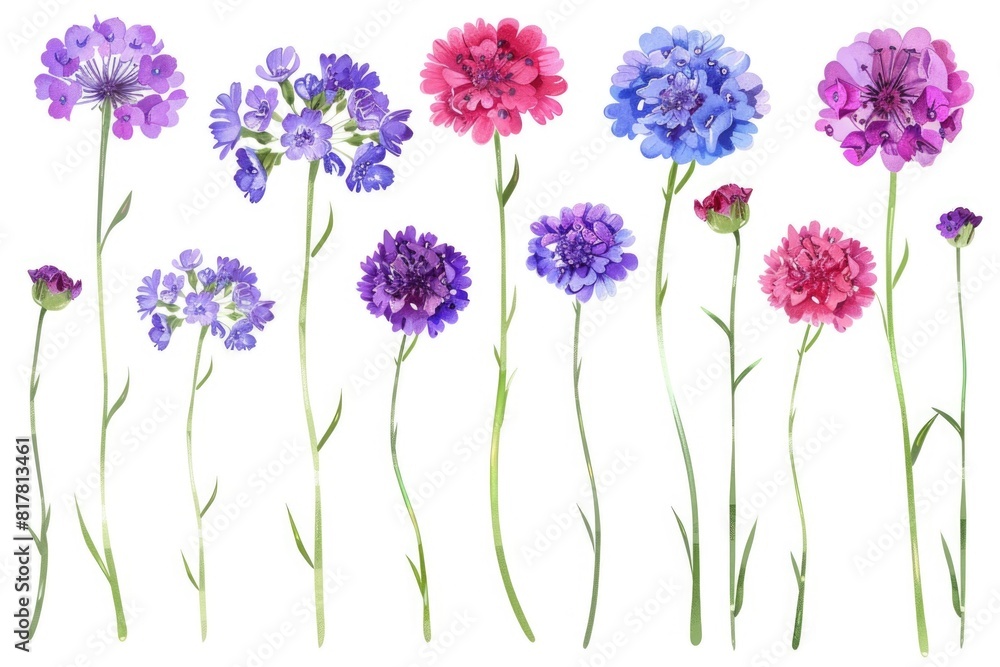 Poster a bunch of flowers placed next to each other. suitable for various occasions