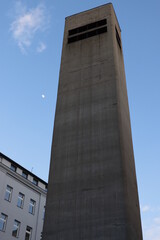 building with sky and clouds