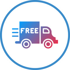Free Delivery Icon Style