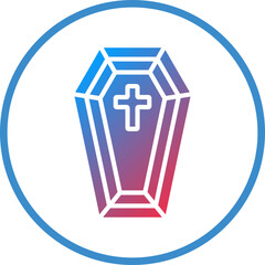 Obraz premium Coffin Icon Style