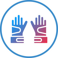 Gloves Icon Style